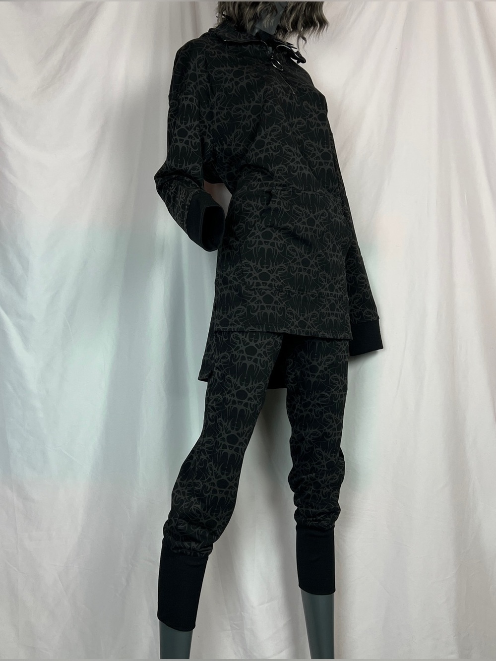 Killstar Black & Grey Cyborg Cell Sweats Set